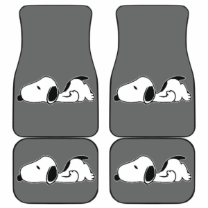 Snoopy Sleepy Lazy Gray theme Car Floor Mats 191120