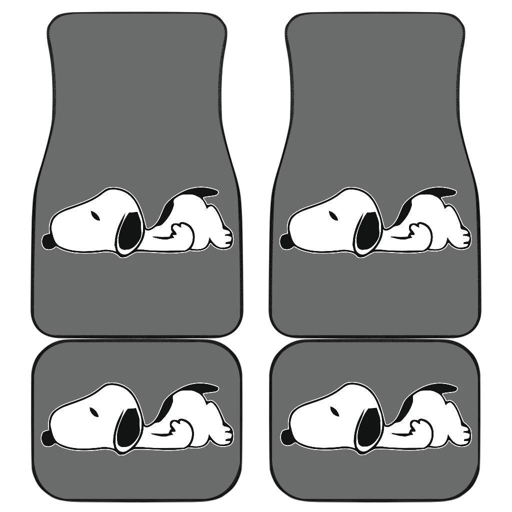 Snoopy Sleepy Lazy Gray theme Car Floor Mats 191120 Snoopy Sleepy Lazy Gray theme Car Floor Mats 191120