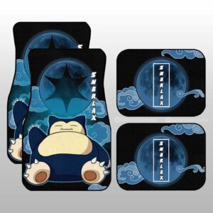Snorlax Car Floor Mats Custom Pokemon Anime Car Accessories For Anime Fans