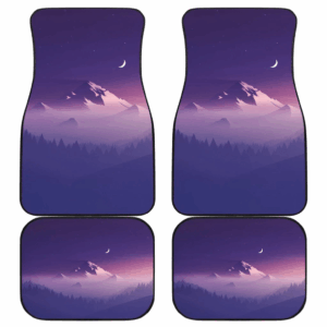 Snow Mountain Night Landscape Car Floor Mats UBC022615