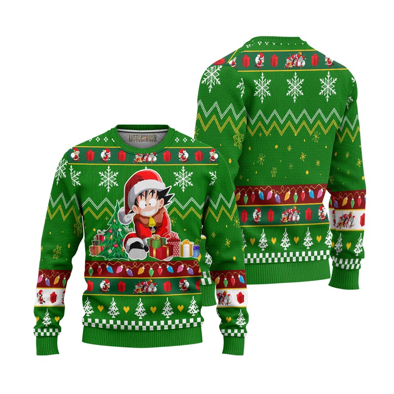 Son Goku Anime Ugly Christmas Sweater Dragon Ball Xmas Gift Son Goku Anime Ugly Christmas Sweater Dragon Ball Xmas Gift