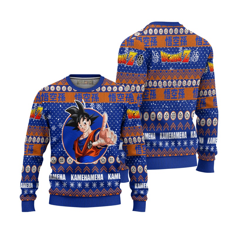 Son Goku Anime Ugly Christmas Sweater Dragon Ball Z Xmas Gift Son Goku Anime Ugly Christmas Sweater Dragon Ball Z Xmas Gift