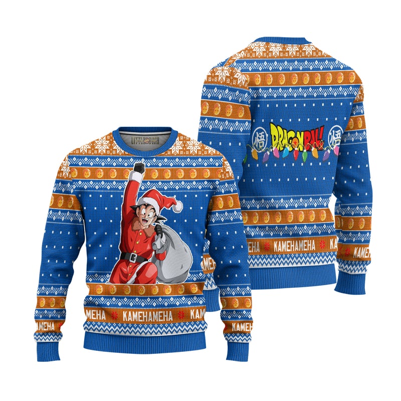 Son Goku Dragon Ball Anime Ugly Christmas Sweater Xmas Gift Son Goku Dragon Ball Anime Ugly Christmas Sweater Xmas Gift