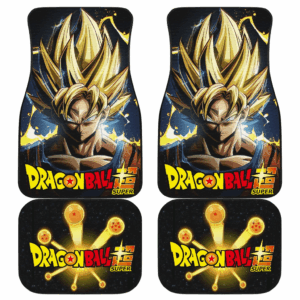 Songoku Dragon Ball Car Floor Mats Manga Fan Gift H060920