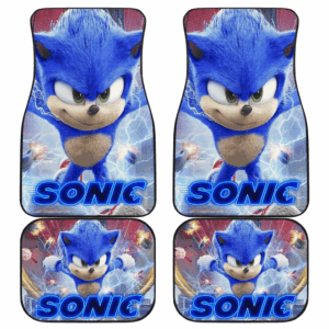 Sonic Car Floor Mats Movie Sonic The Hedgehog H040220