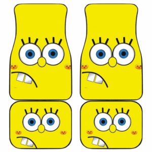 Sponge Bob Mad Face Car Floor Mats 191101