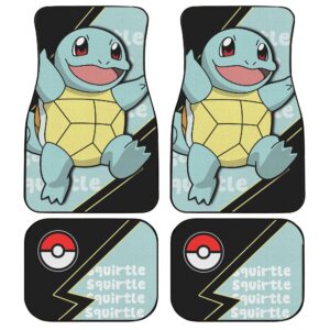 Squirtle Car Floor Mats Custom Anime Pokemon Car Interior Accessories