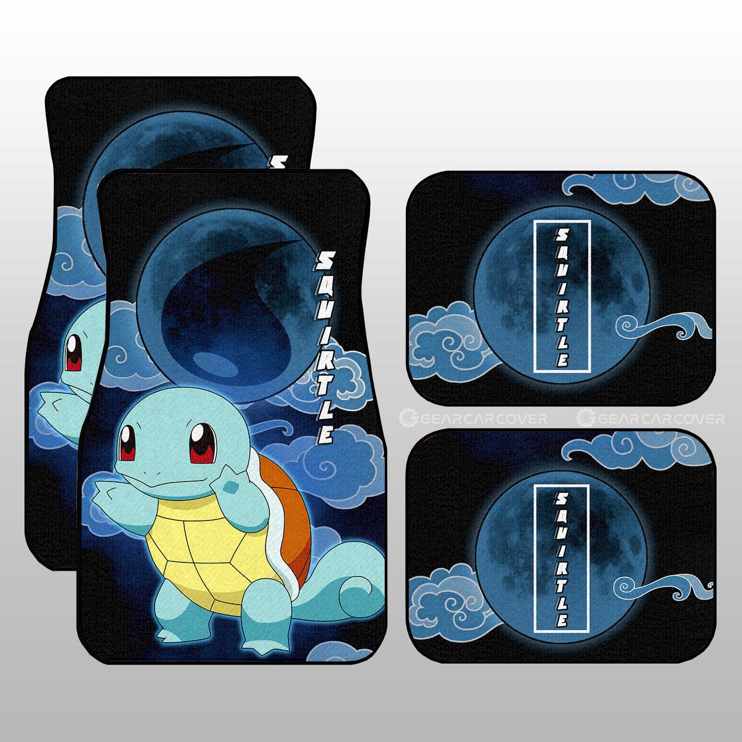 Squirtle Car Floor Mats Custom Pokemon Anime Car Accessories For Anime Fans Squirtle Car Floor Mats Custom Pokemon Anime Car Accessories For Anime Fans