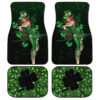 St. Patrick’s Lucky Skull Shamrock Car Floor Mats