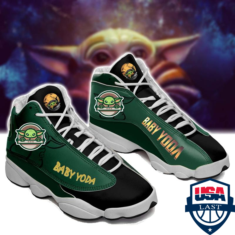 Star Wars Baby Yoda Ver 4 Air Jordan 13 Sneaker Star Wars Baby Yoda Ver 4 Air Jordan 13 Sneaker