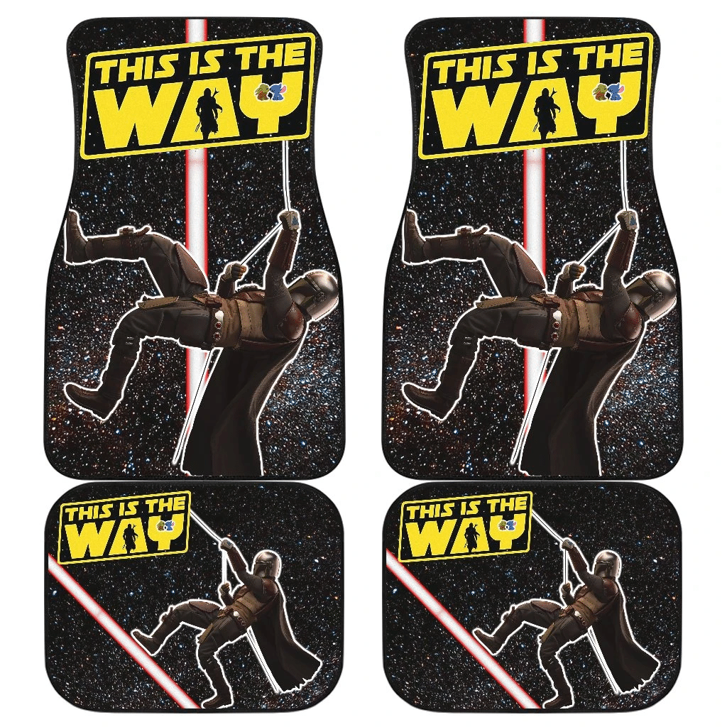 Star Wars This Is The Way Mandalorian Climbing Car Floor Mats UBC042903 Star Wars This Is The Way Mandalorian Climbing Car Floor Mats UBC042903