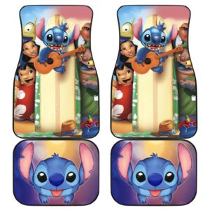 Stitch And Friends Car Floor Mats Disney Cartoon Fan Gift H200304