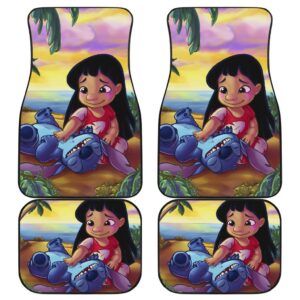 Stitch And Lilo Car Floor Mats Disney Cartoon Fan Gift H200304