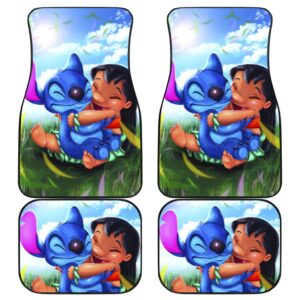 Stitch And Lilo Cute Car Floor Mats Disney Cartoon Fan Gift H200304