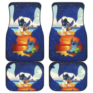 Stitch Beach Car Floor Mats Disney Cartoon Fan Gift H200304