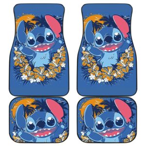 Stitch Cute Car Floor Mats Disney Cartoon Fan Gift H200307