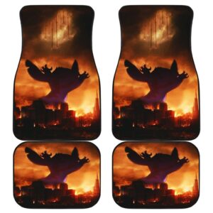 Stitch Destroy City Car Floor Mats