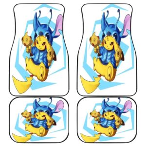 Stitch Fight Cartoon Disney Car Floor Mats