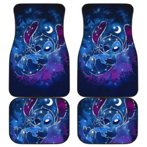Stitch Galaxy Car Floor Mats Disney Cartoon Fan Gift H200304