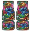 Stitch Glass Art Car Floor Mats