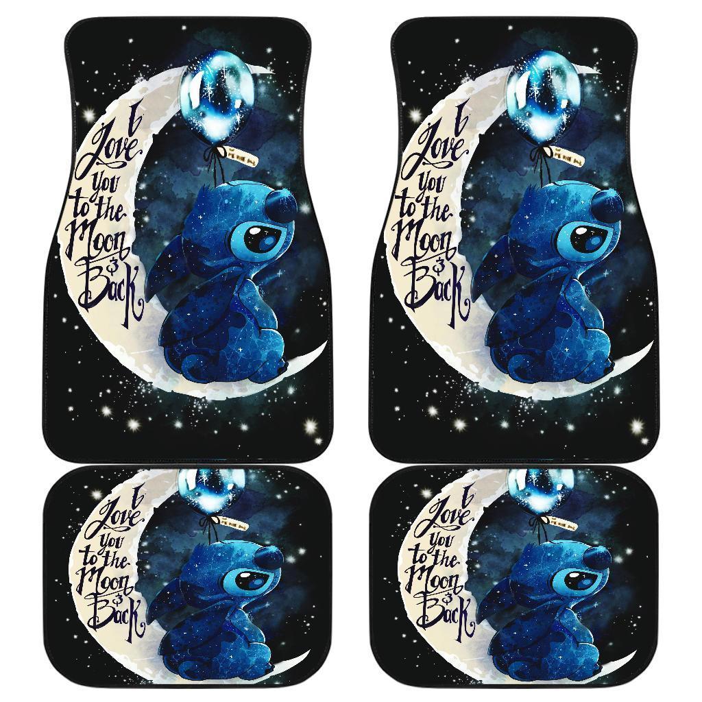Stitch Love You To The Moon Car Floor Mats Stitch Love You To The Moon Car Floor Mats