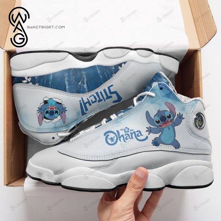 Stitch-Ohana-Sport-Air-Jordan-13-Shoes-1