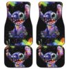 Stitch Painting Color Car Floor Mats Disney Cartoon Fan Gift H200307