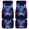Stitch Superman Car Floor Mats Disney Cartoon Fan Gift H200307