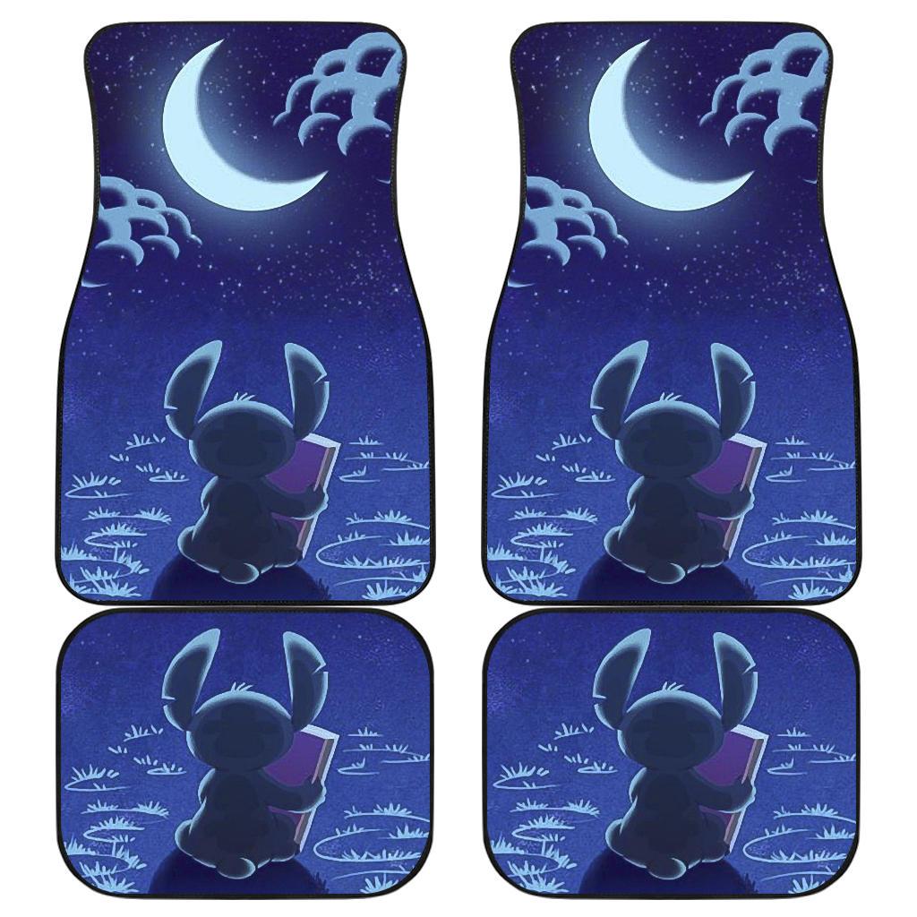 Stitch Under Moon Car Floor Mats Disney Cartoon Fan Gift H200304 Stitch Under Moon Car Floor Mats Disney Cartoon Fan Gift H200304