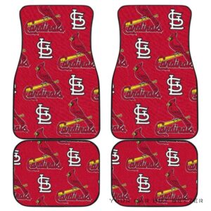 Stl Cardinals Car Mats Front And Back Car Mats Set Of 4 081524