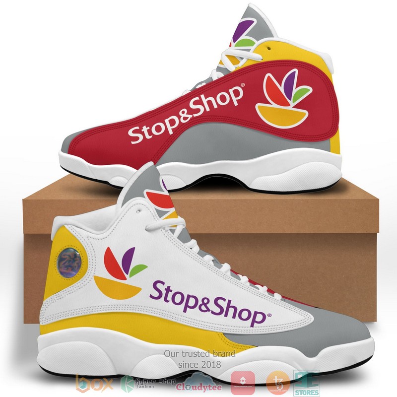 Stop And Shop Logo Bassic Air Jordan 13 Sneaker Shoes Stop And Shop Logo Bassic Air Jordan 13 Sneaker Shoes