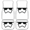 Stormstrooper Face Starwar Car Floor Mats 191101