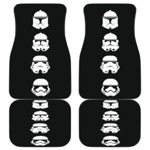 Stormstrooper Head Front And Back Car Mats
