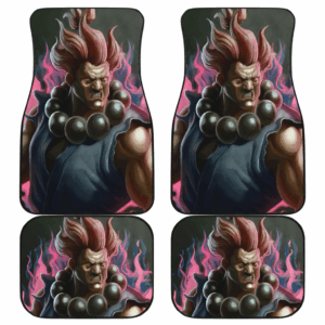 Street Fighter Akuma Art Car Floor Mats Amazing Gitf H090720