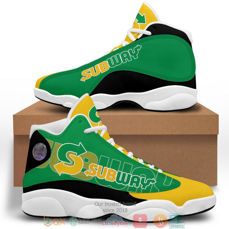 Subway Logo Shadow Air Jordan 13 Sneaker Shoes Subway Logo Shadow Air Jordan 13 Sneaker Shoes