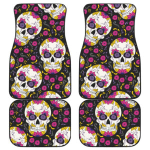 Sugar Skull Day Of The Dead Car Floor Mats Amazing Gift T300720