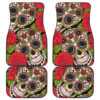 Sugar Skull Rose Car Floor Mats Amazing Gift Ideas T300720