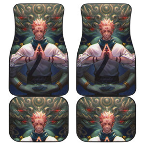 Sukuna Hand Sign Jujutsu Kaisen Car Floor Mats UBC032606