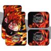 Sun Breathing Tanjiro Car Floor Mats Custom Anime Demon Slayer Car Accessories