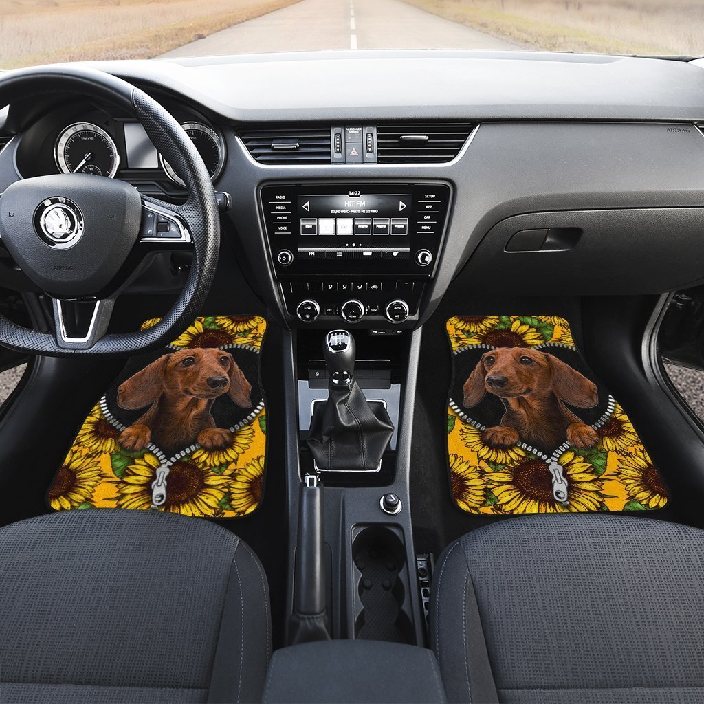 Sunflower-Brown-Dachshund-Car-Floor-Mats-Idea-Car-Accessories-For-Dachshund-Owners-2
