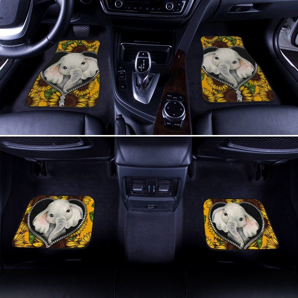 Sunflower-Elephant-Car-Floor-Mats-Custom-Cute-Car-Accessories-1