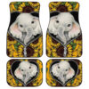 Sunflower Elephant Car Floor Mats Custom Cute Car Accessories