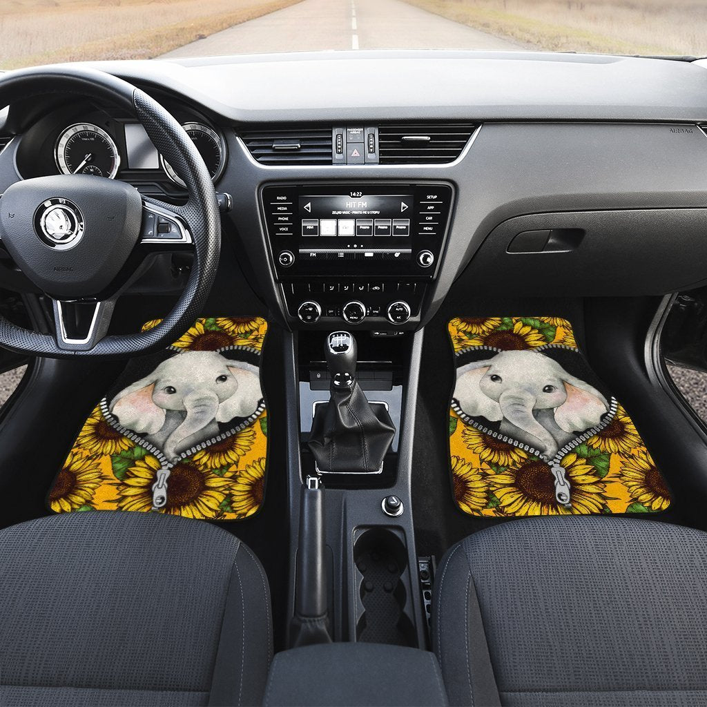 Sunflower-Elephant-Car-Floor-Mats-Custom-Cute-Car-Accessories-2