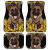 Sunflower German Shepherd Car Floor Mats Car Accessories For German Shepherd Trainers