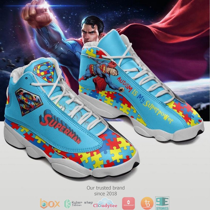 Superman Autism Awareness Autism Autism Air Jordan 13 Sneaker Shoes Superman Autism Awareness Autism Autism Air Jordan 13 Sneaker Shoes