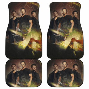 Supernatural Art Car Floor Mats Movie Fan Gift H040320