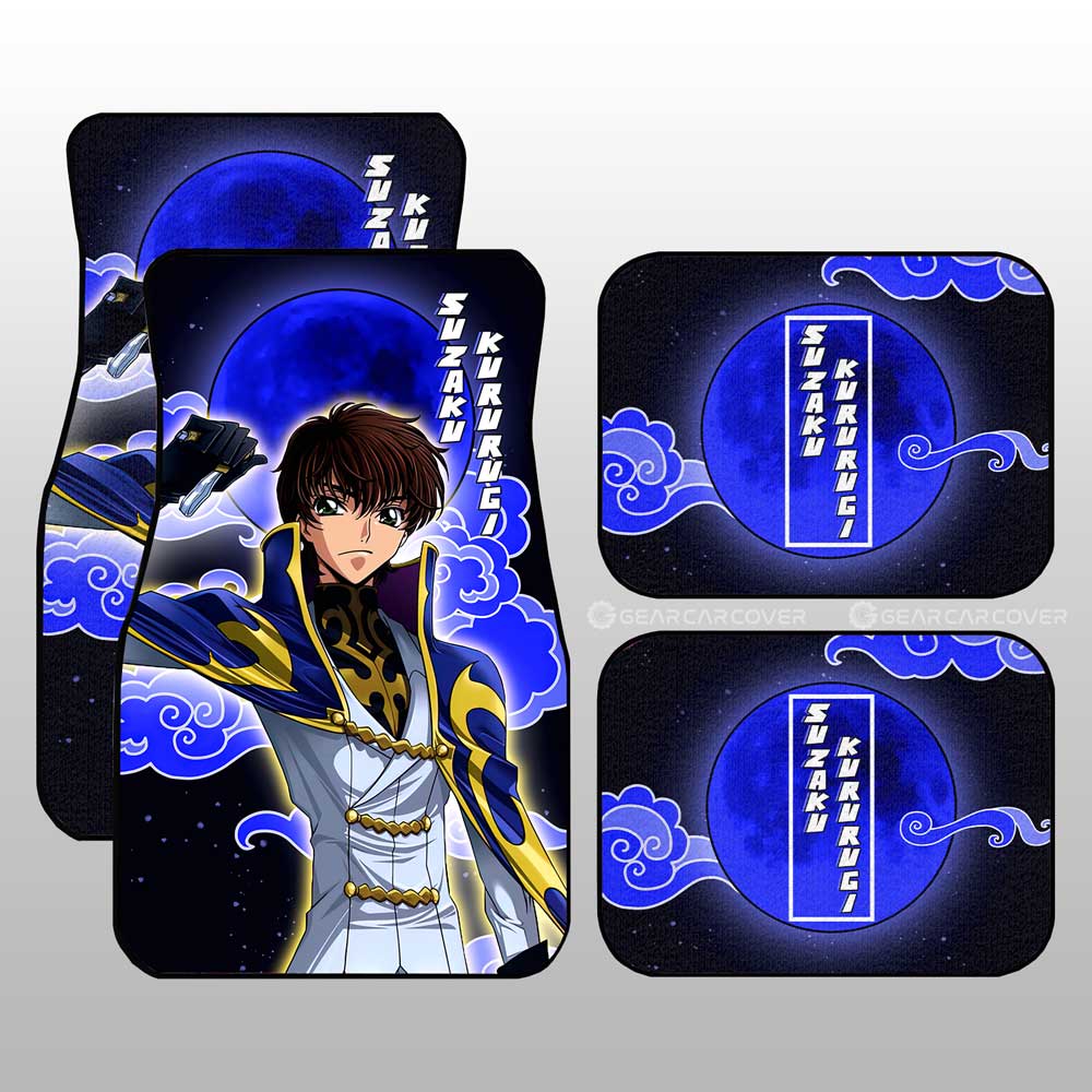 Suzaku Kururugi Car Floor Mats Custom Code Geass Anime Car Accessories Suzaku Kururugi Car Floor Mats Custom Code Geass Anime Car Accessories