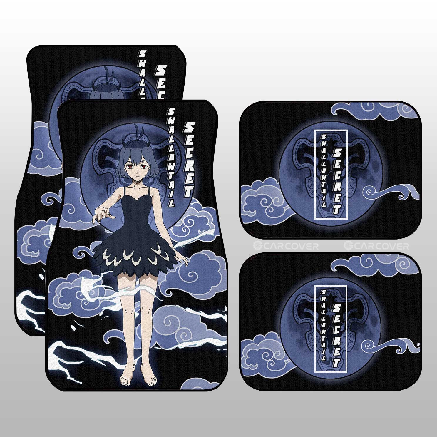 Swallowtail Secret Car Floor Mats Custom Black Clover Anime Car Accessories Swallowtail Secret Car Floor Mats Custom Black Clover Anime Car Accessories