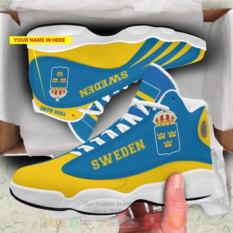 Sweden Personalized Blue Yellow Air Jordan 13 Shoes Sweden Personalized Blue Yellow Air Jordan 13 Shoes