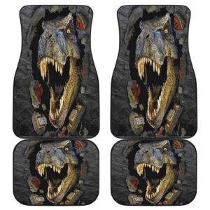 T Red 3d Scary Car Floor Mats